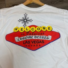 Chrome Hearts White ‘Welcome To Fabulous Las Vegas’ T-Shirt Size Medium