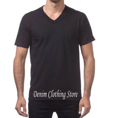 PRO CLUB V NECK T SHIRTS PLAIN MENS COMFORT SHIRT SHORT SLEEVE BIG AND TALL