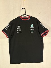 Mercedes AMG Petronas F1 Team Tee Mens XL Black Stichd Preowned