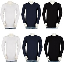Styllion Mens Shirts V Neck C Neck- Long Sleeve – Mid Weight – S TO 7XLT