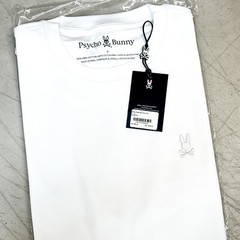 *NEW* Men Psycho Bunny Stanford Pique Graphic Tee WHITE (B6U340B200 100)