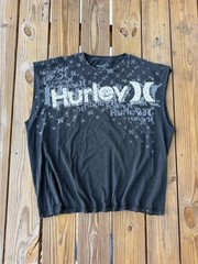 Hurley All-Over Logo Graphic Sleeveless Muscle Tee XXL