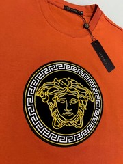 Vèrsace Men Orange T-Shirt