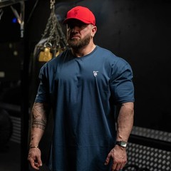 Men’s Sport Gym Fitness Training 100% Cotton Oversized Graphic Printed Tshirt