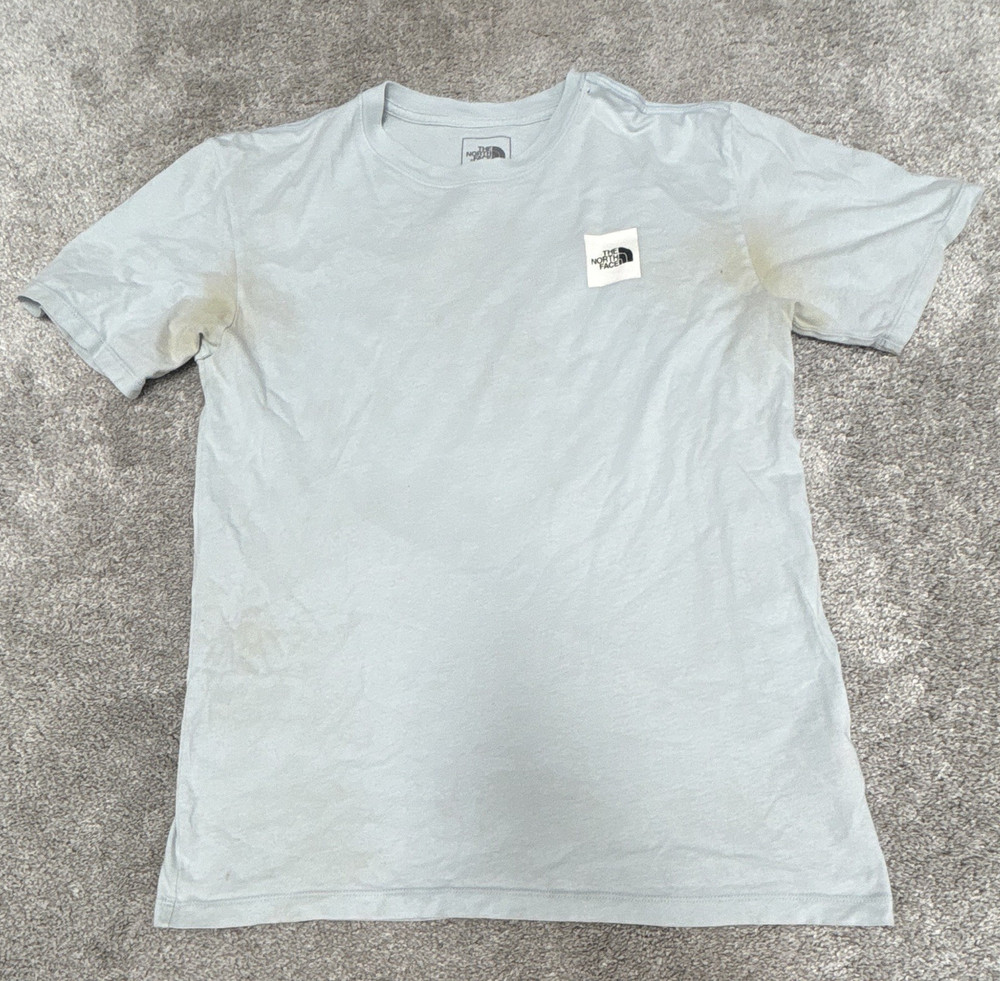 North Face Light Blue Men’s Small Crew Neck T-Shirt FREE SHIPPING