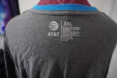 AT&T Employee Shirt Mens 3XL Gray Short Sleeve Crew Neck Graphic
