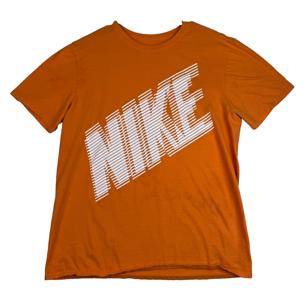 Nike Athletic Cut T-Shirt Men’s Size Large Short Sleeve Crewneck Orange