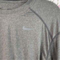 Nike long sleeve shirt dri fit grey silver Pro Combat Men’s Long Sleeve Gray Tee