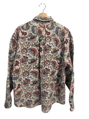 Johnny Cotton USA Paisley Tapestry Button Up Shirt Large Vintage