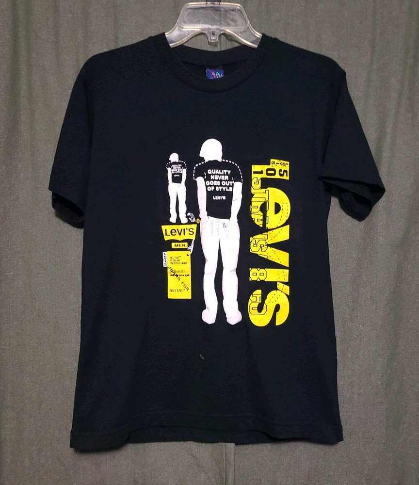 Vintage Levis 501 T Shirt Black