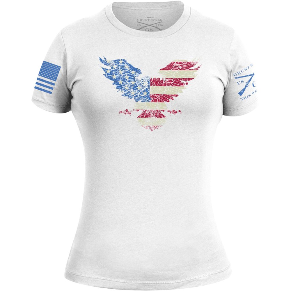 Grunt Style Women’s Freagle Crewneck T-Shirt – White