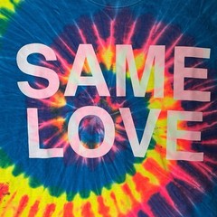 Same Love Macklemore Ryan Lewis Tye-dye Graphic Concert Tee Tshirt XL Pride Y2K