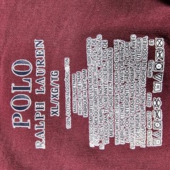 Polo Ralph Lauren Mens XL Burgundy Long Sleeve Big Pony Camo Graphic T-Shirt