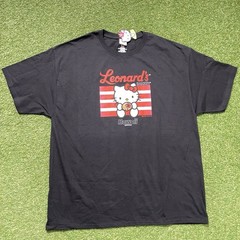 Sanrio Hello Kitty Hawaii Leonards Bakery Black T-Shirt Adult Size XL Tee NWT