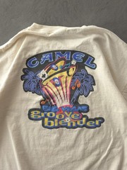 Vintage 90s Camel Groove Blender Las Vegas Ivory Cotton Pocket T-shirt Delta XL