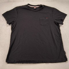 Quiksilver Crew Neck Pocketed Short Sleeve Shirt Mens Size Extra Large XL Black