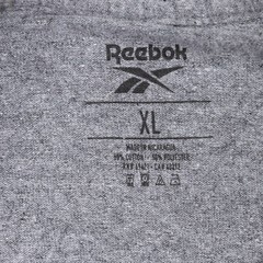Reebok Men Logo Graphic T-Shirt Dark Gray Size XL