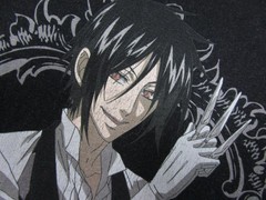 Black Butler One Hell of a Butler T-Shirt (L) Sebastian Michaelis Anime