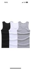 Lot Of 12 black Medium A-Shirt/ Tang Top Special,Last Of Inventory (4 3 Packs)