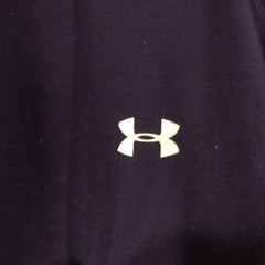 Under Armour tshirt mesn M Medium navy blue long sleeve crew neck stretch