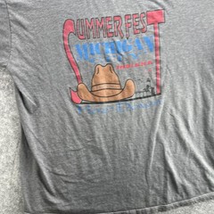 Vintage Summer Fest Michigan City Shirt Mens 2XL Jerzees Hoe Down Indiana 90s