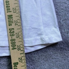 Happy Endings Saloon Skagway Alaska Graphic V Neck T Shirt Mens XL White