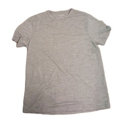Unbound Merino T-shirt 100% Merino Wool Grey Heather Mens Size L
