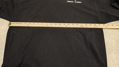 Juneau Alaska Whale Watching Adventure Hanes Shirt Mens XL Black Graphic Tee