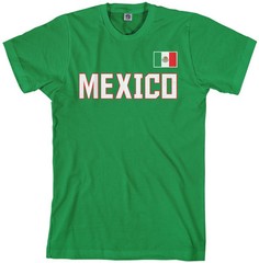 Threadrock Men’s Mexico National Team T-shirt Mexican Flag