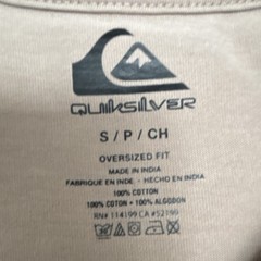 Quiksilver Brown Men’s Small Crew Neck T-Shirt FREE SHIPPING