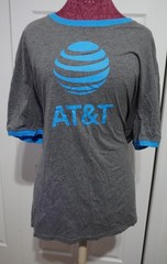 AT&T Employee Shirt Mens 3XL Gray Short Sleeve Crew Neck Graphic