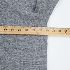 Members Mark Waffle Knit Thermal Shirt Mens XL Gray Crewneck Pullover Outdoor