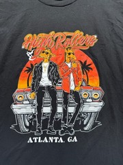 High Rollers Atlanta GA T Shirt Unisex Small Black Graphic Print Smoking Giraffe