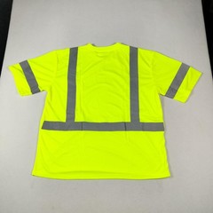 PIP Hi-Vis Shirt Mens 2XL Safety Yellow Short Sleeve Reflective Tape Class 3