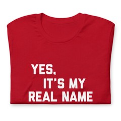 Yes, It’s My Real Name T-Shirt, Chevy Chase, SNL, Christmas Vacation, 70s