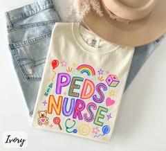 Peds Nurse Shirt Pediatric Nurse Medical Healthcare RN Unisex Graphic Tee
