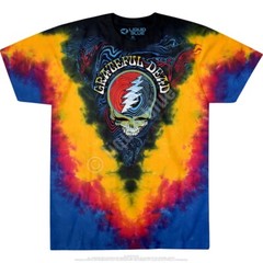 GRATEFUL DEAD-SYF RIPPLE-STEAL YOUR FACE-TIE DYE T-SHIRT S-M-L-XL-2X GARCIA,WIER