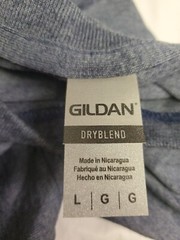 Gildan Dryblend Mens Graphic T-Shirt Size LG-Slate Blue 📦
