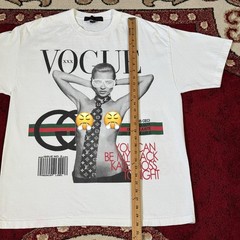 Kanye West Premium Label Y2K Vogue XXX Kate Moss LV Don T Shirt Size XL USA Made