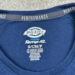 Dickies Long Sleeve Tee Mens S Temp-IQ Cooling Performance Pocket Navy Crewneck