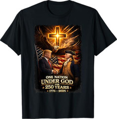 250 Years America Anniversary 250th Trump Washington T-Shirt T-Shirt