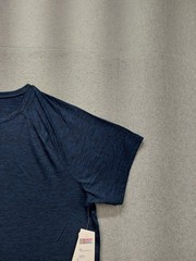 32 Degrees Men T Shirt M Navy Blue Short Sleeve Crew Neck Casual Tee Relaxed
