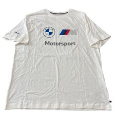 Puma BMW M Motorsport White Graphic T-Shirt Men’s XL Racing F1 Apparel Gearhead