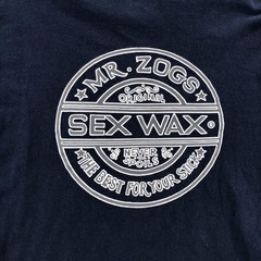 Sex Wax Shirt Mens Large Blue Mr Zogs Original Logo Graphic Long Sleeve Surf Tee