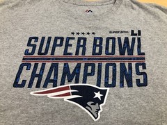 New England Patriots Super Bowl 51 LI Heavy Weight Soft Gray T-Shirt Tee Size XL
