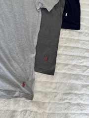 Polo Ralph Lauren XL T-Shirts Gray Navy Charcoal Classic Slim Fit Cotton