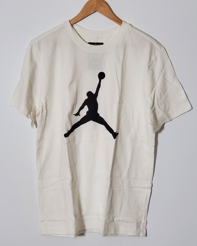 Jordan Jumpman Mens T-Shirt White Black Size M, L, and XL CJ0921-100