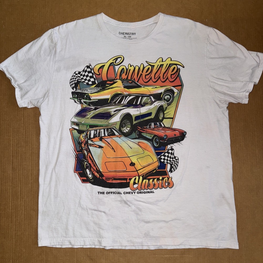 Corvette Classics The Official Chevy Original T-Shirt Mens XL