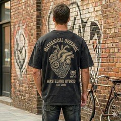 Mens Vintage Wash T Shirt Custom Front Back Print Personalized Photo Text Tee