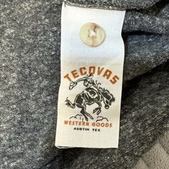 Tecovas Henley Shirt Mens Medium M Charcoal Gray Long Sleeve Heather Western